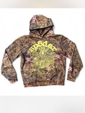 Sp5der Graphic Hoodie Real Tree OG